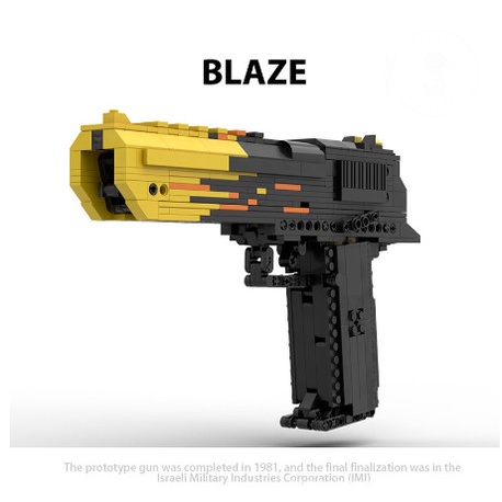 Đồ Chơi Lắp Ráp Thông Minh Mô Hình Súng Lục Blaze Desert Eagle CSGO Thiết Kế Kevin183 Với 900 Chi Tiết