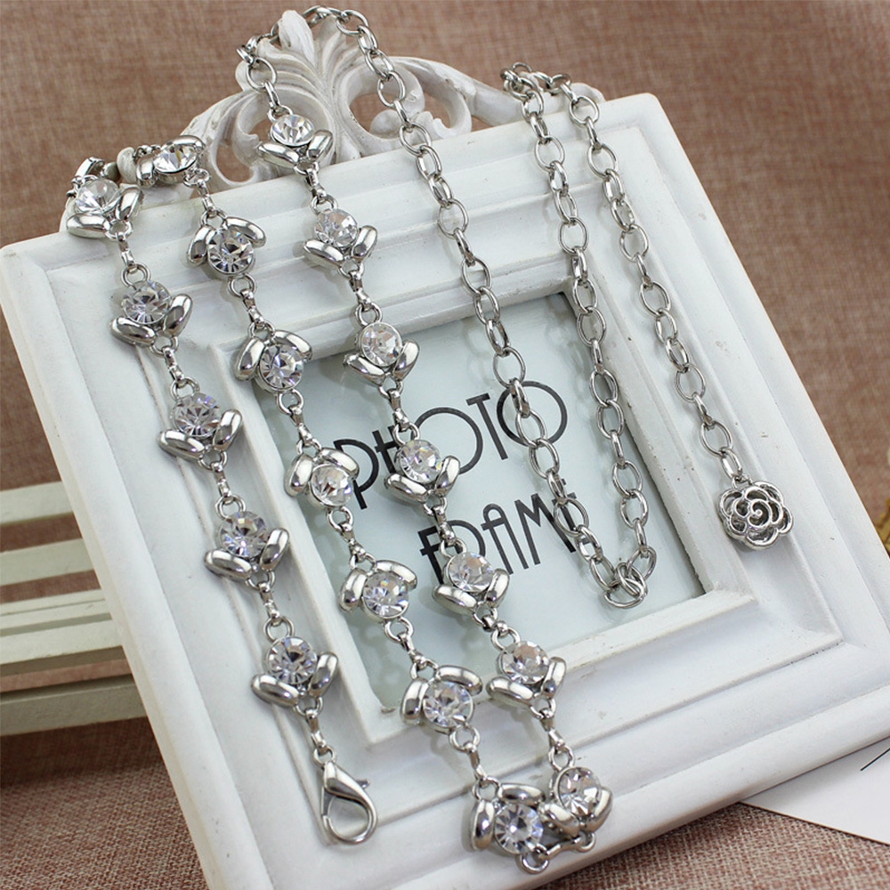 Thắt lưng đính đá giả thời trang thanh lịch cho nữ