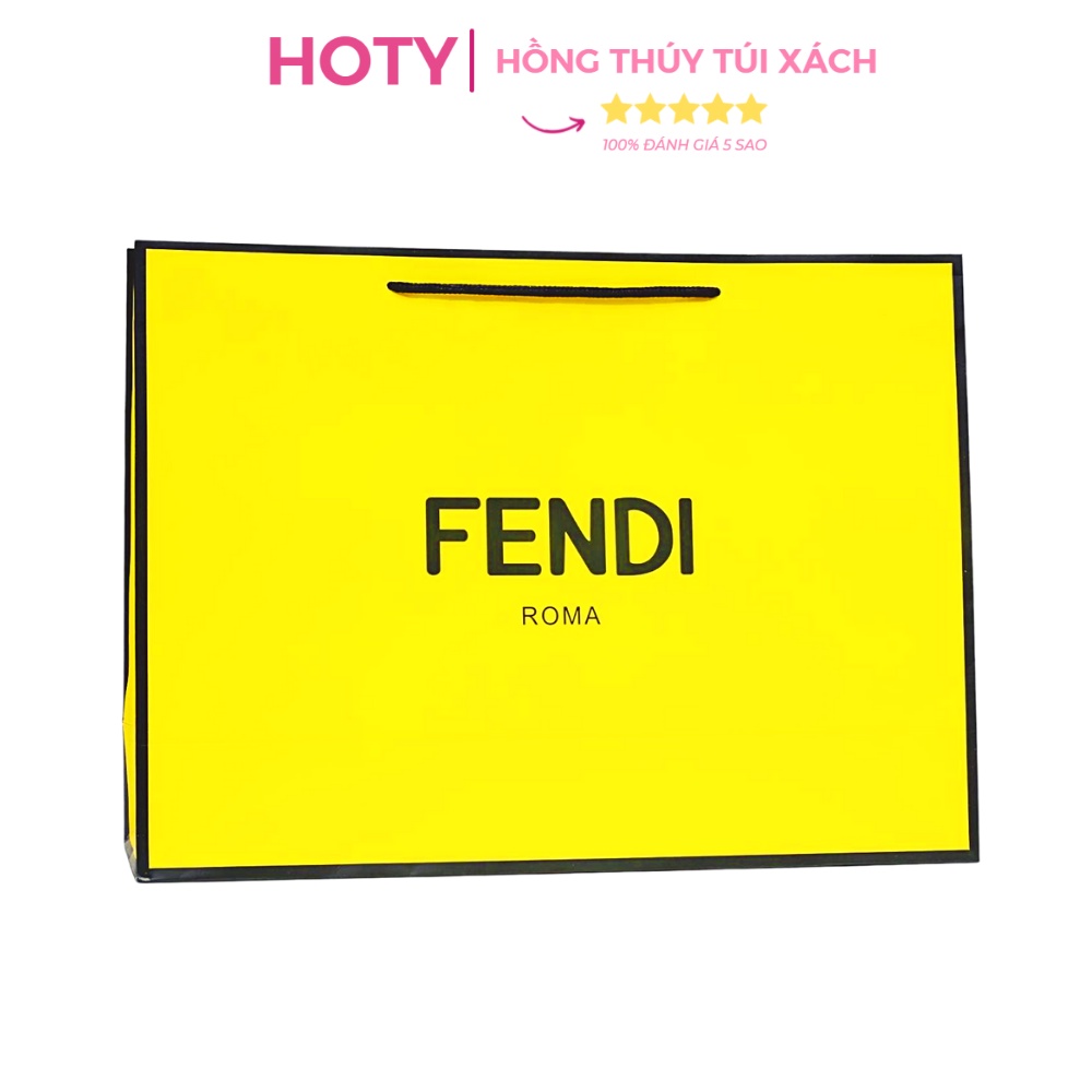 Combo 5 Túi Giấy Các Hãng Fendi Vàng Size 42