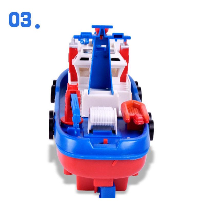 Bộ đồ chơi thuyền tàu thủy cứu hỏa Boat Fire chạy dưới nước dùng bằng pin tiểu AA