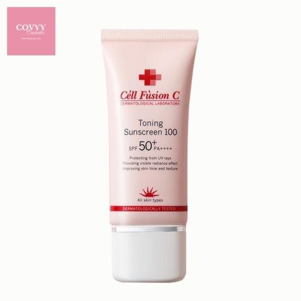 (Tuýp to 50ml) Kem chống nắng Cell Fusion C Toning Sunscreen 100 nâng tông da