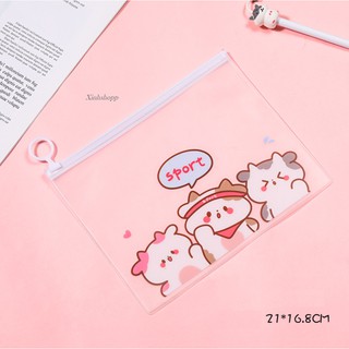 Ví Zip Bò Sữa Cute