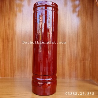 Ống nhang gỗ xà cừ cao 27cm