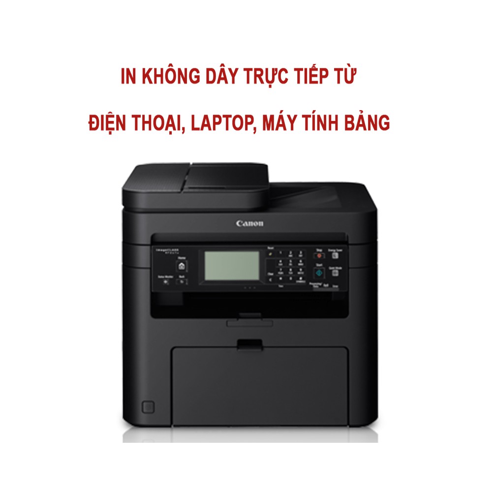 Máy In Laser Đen Trắng Canon Đa Chức Năng MF237W (Print wifi/ Copy/ Scan/ fax) - Hàng Nhập Khẩu Chính Hãng