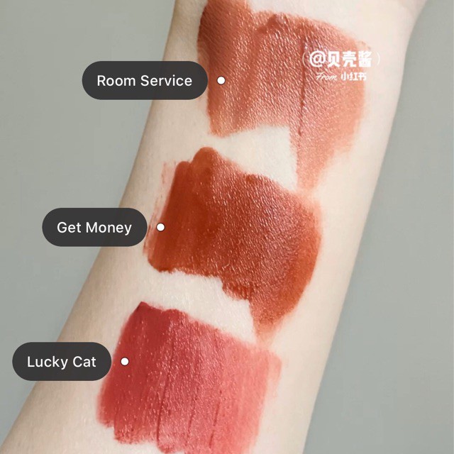 Son kem lì Colourpop Lux Velvet Liquid màu Get money, Room serive, Air kiss, Lucky cat