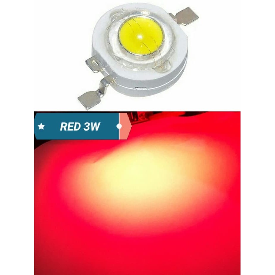 Đèn Led Siêu Sáng 3w Red 3 Watt 625nm 2.6v 700ma