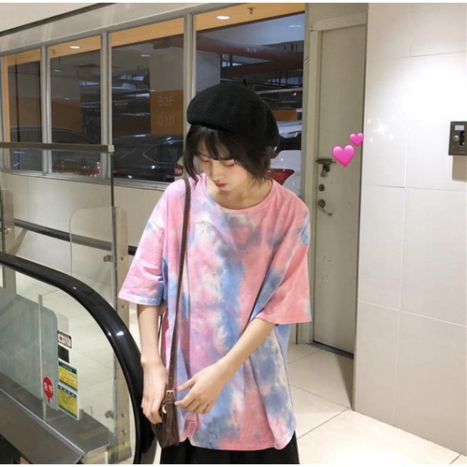 Áo Thun Tay Lỡ Form Rộng Loang Màu Siêu Hot🍁 Unisex nam nữ đều mặc được | BigBuy360 - bigbuy360.vn