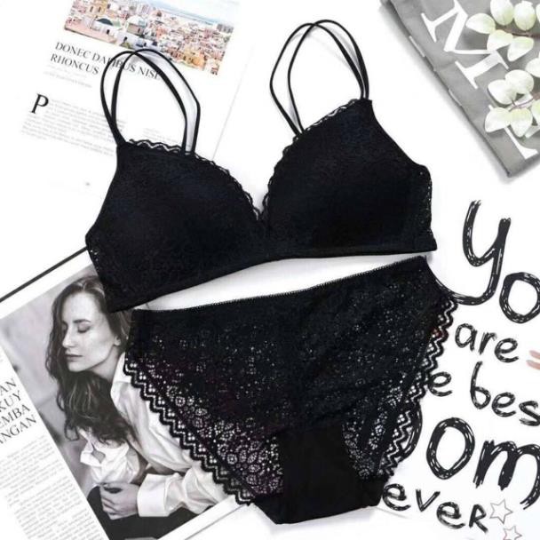 HÀNG CAO CẤP- BỘ ĐỒ LÓT REN KHÔNG GỌNG ĐỆM MỎNG SIÊU SEXY | BigBuy360 - bigbuy360.vn