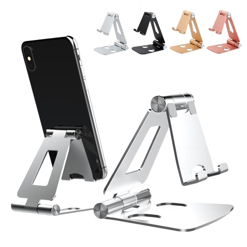 Giá Đỡ Điện Thoại, Ipad Làm Bằng Hợp Kim Nhôm GD006 Chống Rỉ, Bền, Chắc Chắn, Tiện Dụng Sáng Tạo Có Thể Gập Gọn