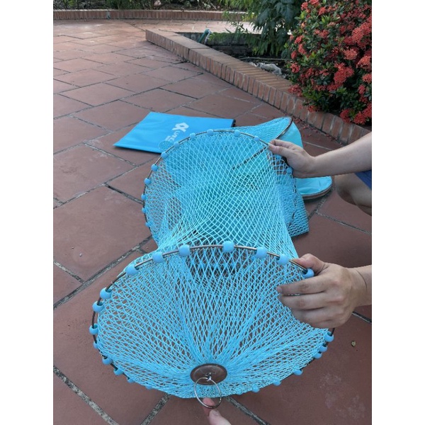 Rọng đựng cá săn hàng màu xanh lianqiu chính hãng