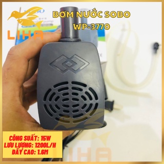Bơm Nước Sobo WP-3770 (15W-1200L/H-1.6M) - Máy Bơm Chìm Bể Cá