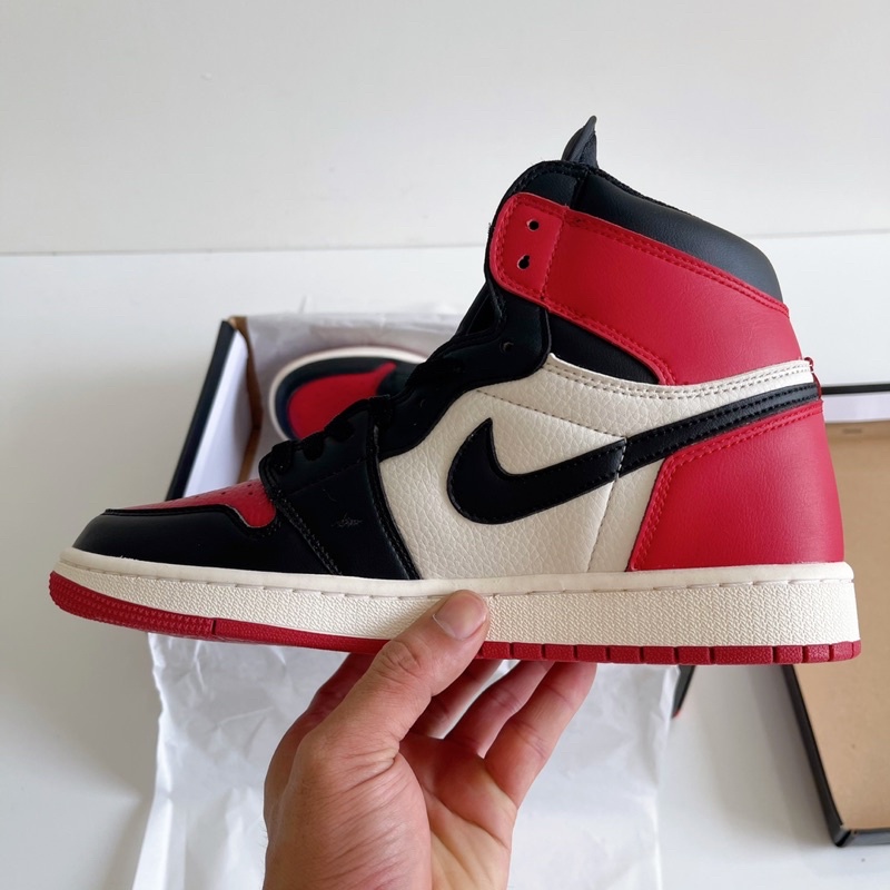 Giày Jordan Cổ Cao | Giày Sneaker Jordan 1 Retro High Bred Toe Bản chuẩn đẹp