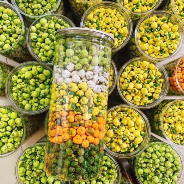 Đậu Hà Lan Mix 5 Vị - Hủ 500G - Ship Hỏa Tốc