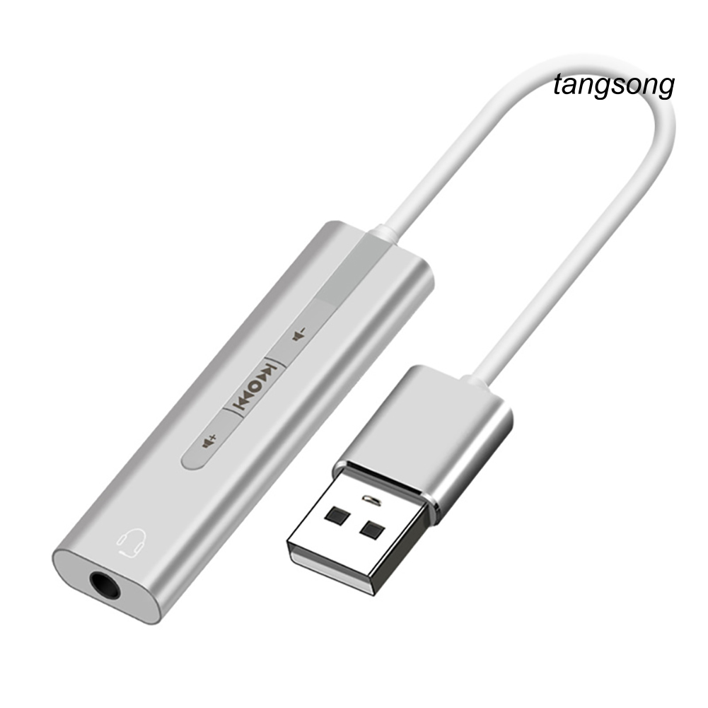 Card Âm Thanh Chuyển Đổi Cổng Usb Sang 3.5mm 7.1 Ts-2 Trong 1