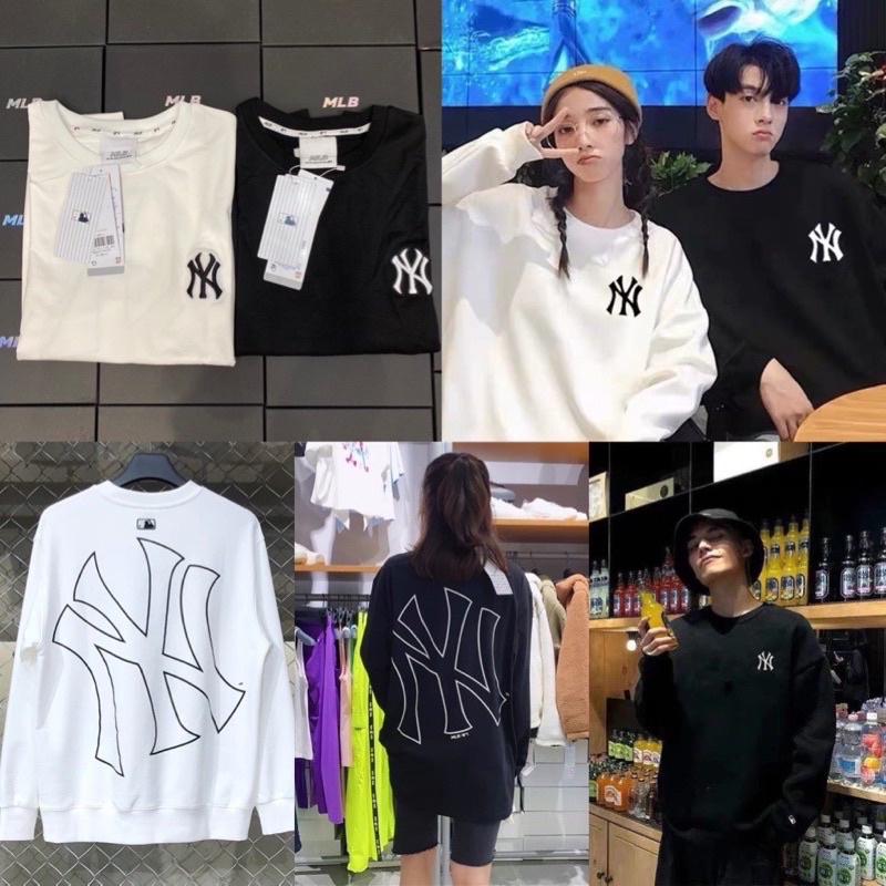 (ảnh thật form unisex) áo phông tay dài m/lb monogram hai màu hàng chuẩn