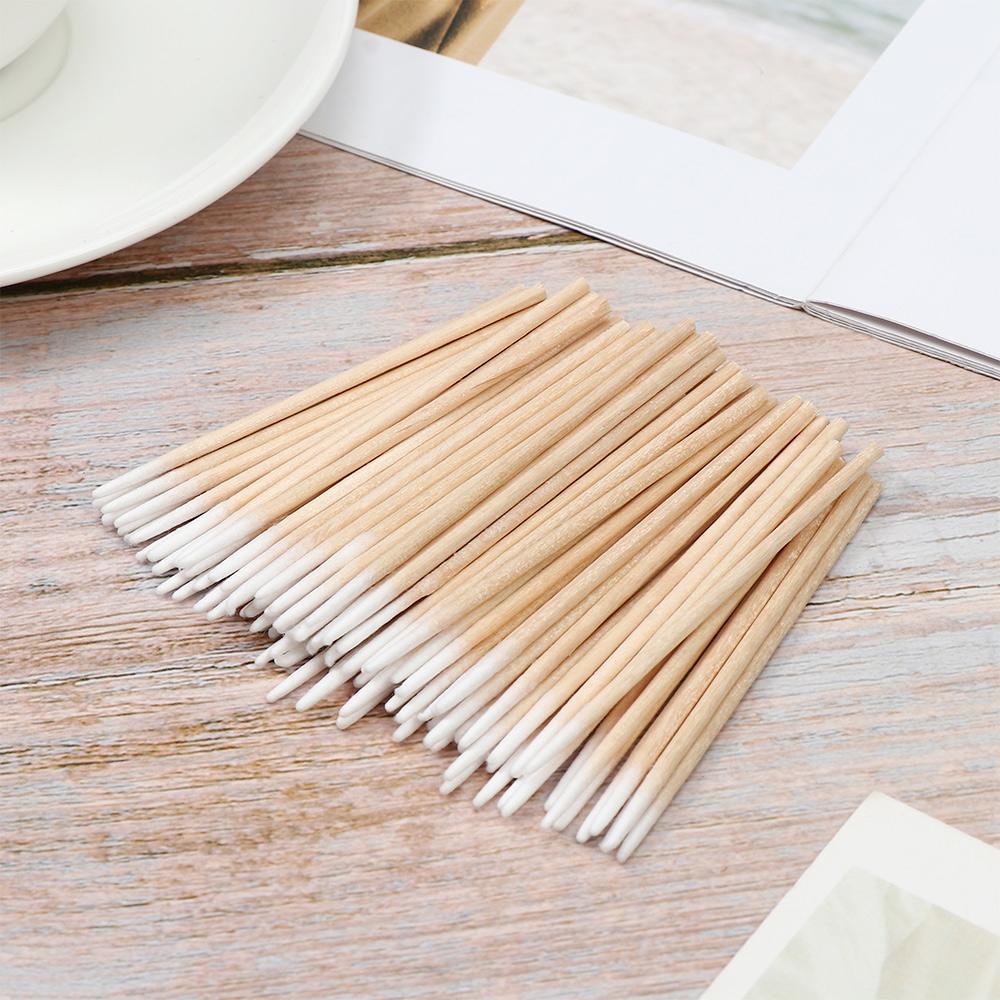 Set 100 / 300 Tăm Bông Cotton Siêu Nhỏ Dùng Một Lần Đa Ứng Dụng