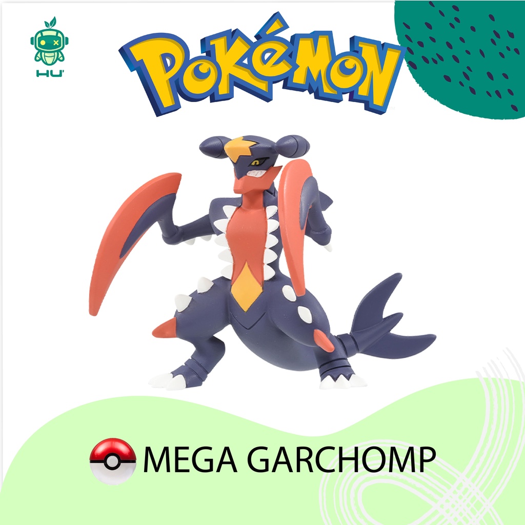Mô hình sưu tập Pokemon Moncolle Takara tomy - Mega Garchomp | Shopee ...