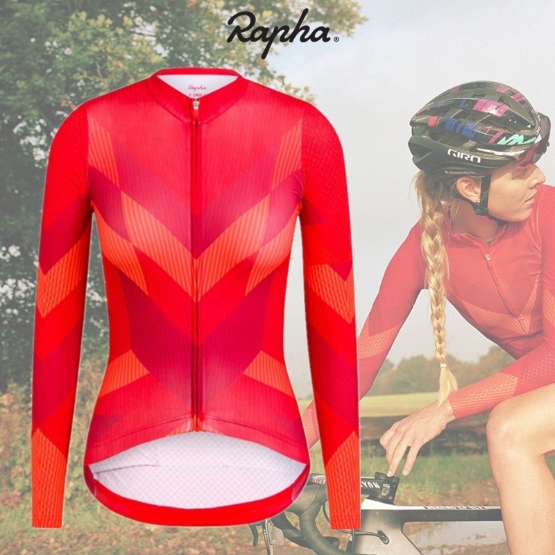 Áo đua xe đạp tay dài thời trang mùa thu cho nữ