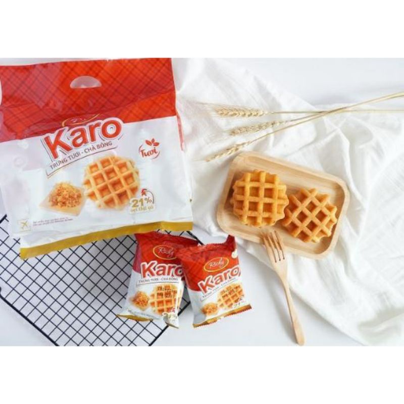Bánh trứng tươi chà bông karo richy túi 6 chiếc