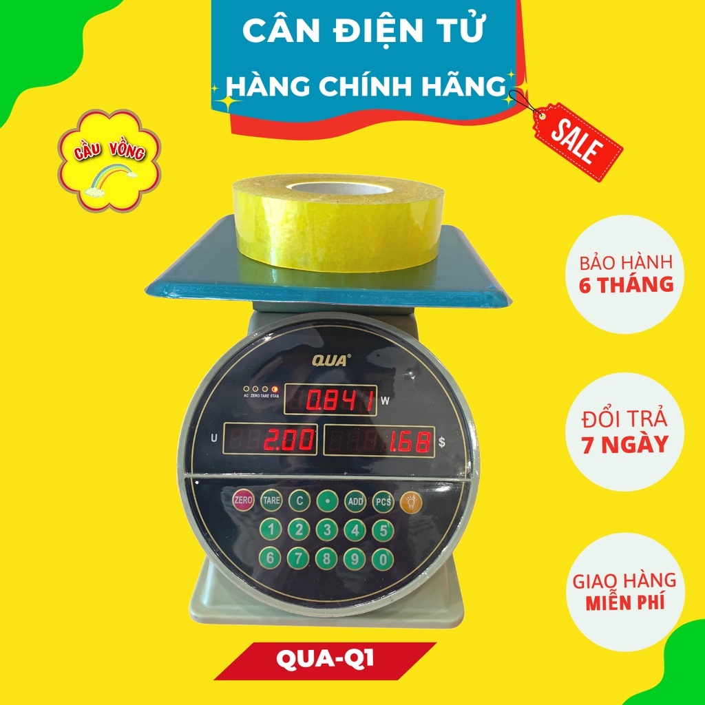 Cân Điện Tử Cân Hàng 30kg QUA-Q1, Cân tính tiền chính hãng, Bảo hành 12 tháng