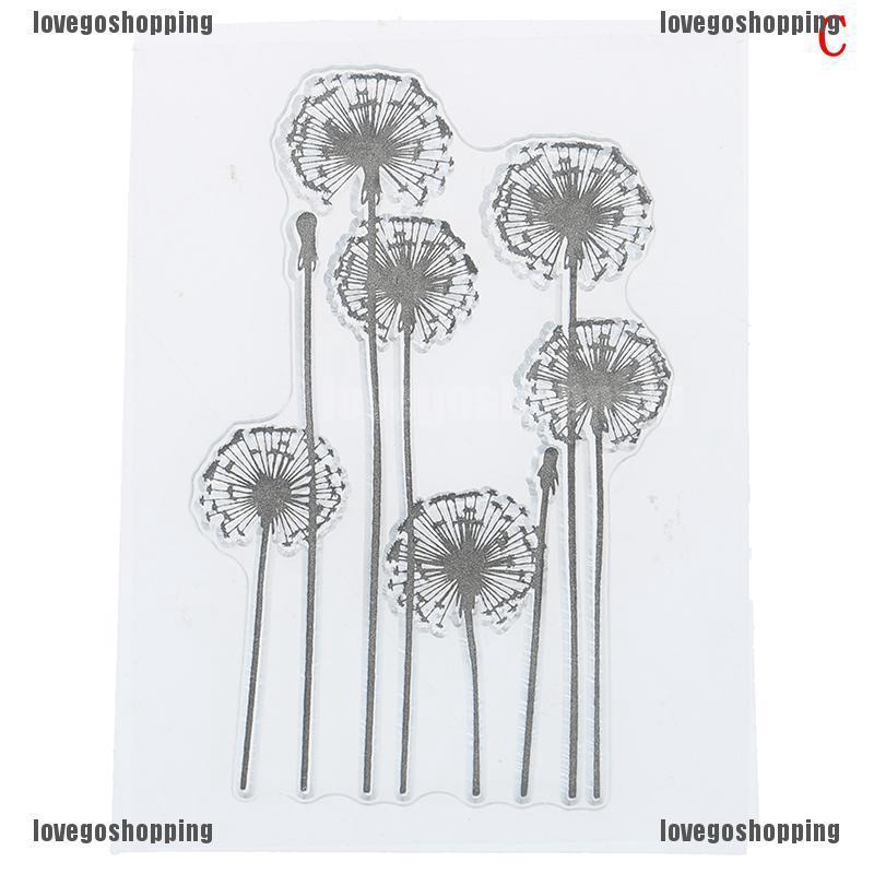 ❀BÁN CHẠY❀DIY flower grass transparent silicone clear rubber stamp sheet cling scrapbook