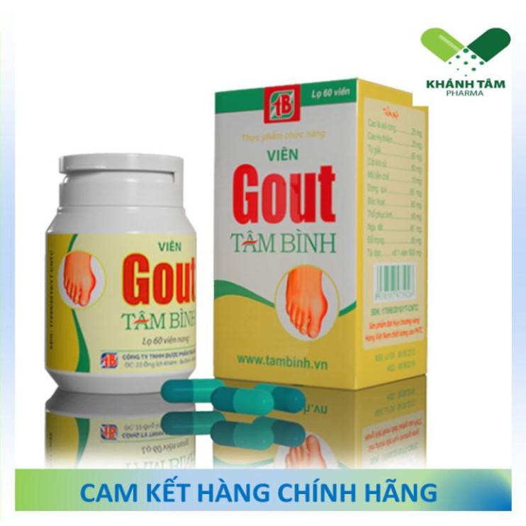 ! Viên Gout Tâm Bình (Hộp 60 viên) - Gút, acid uric