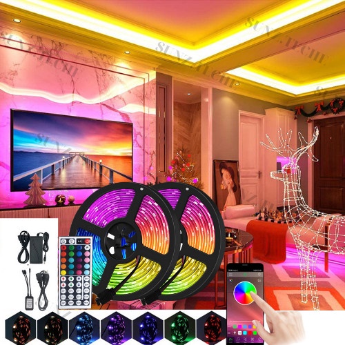 Đèn led tiktok,16 triệu màu,12v nháy theo nhạc, dây led rgb bọc silicon chống nước, điều khiển app, decor trang trí.