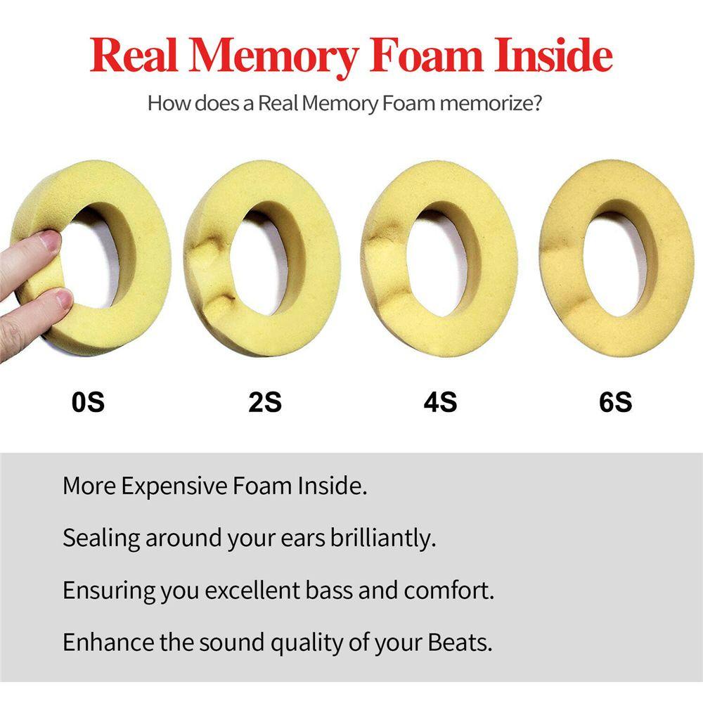BEBETTERM 1 Cặp Mút Đệm Tai Nghe Cho Beats Studio 2 3
