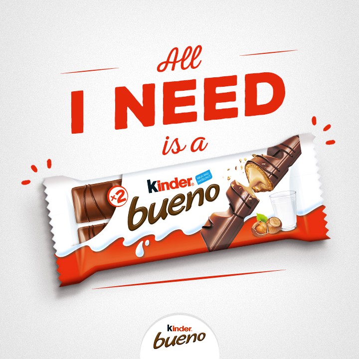 Bánh Chocolate nhân Hạt dẻ Kinder Bueno 43gr (2 thanh)