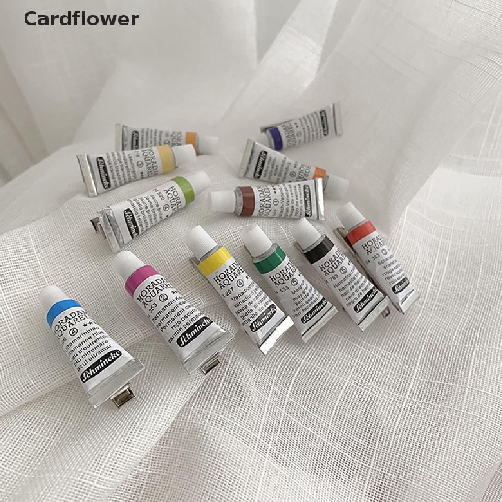 &lt; Cardflower &gt; Kẹp Tóc Mỏ Vịt Màu Nước Sơn Thủ Công Sáng Tạo Vui Nhộn Cho Nữ Đang Giảm Giá