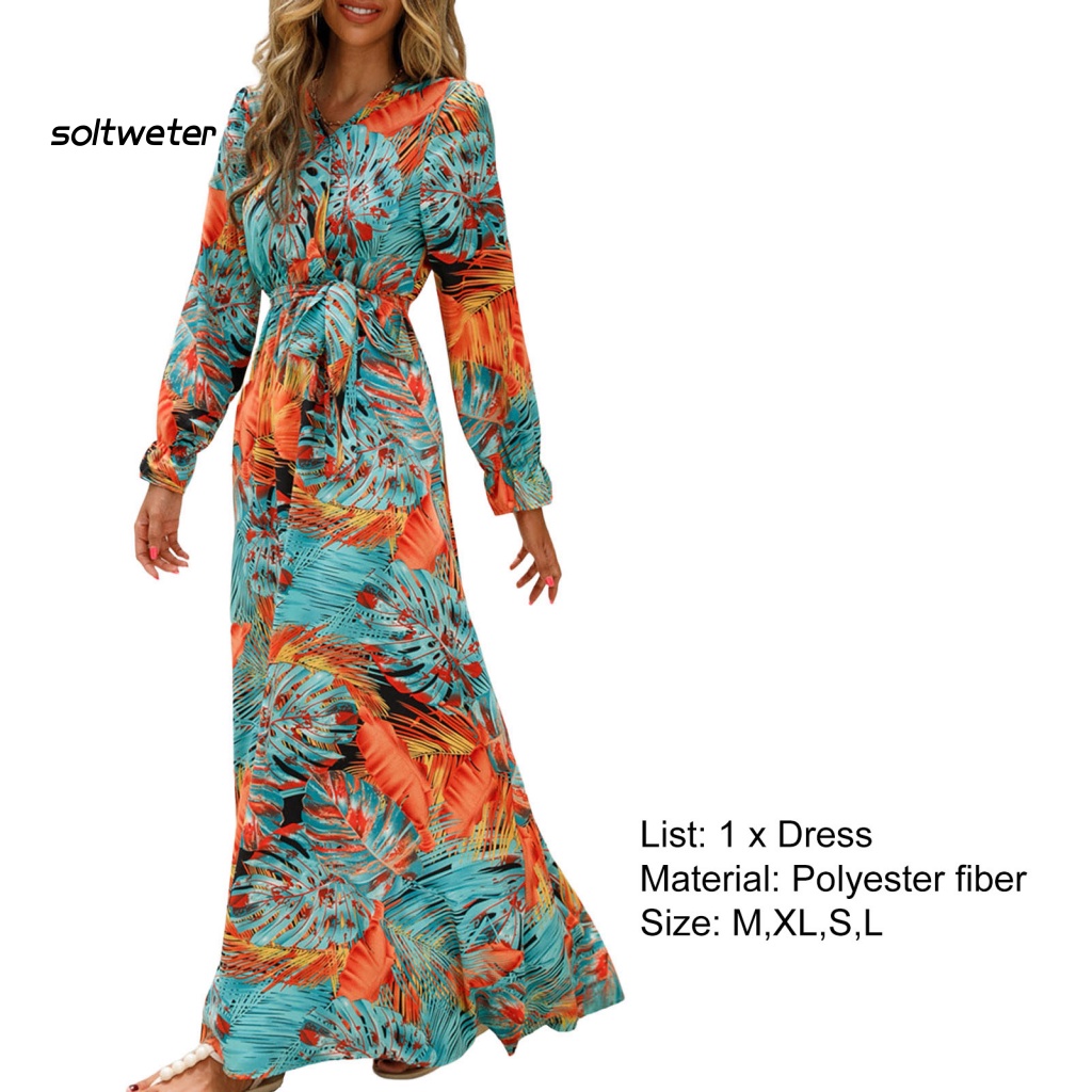 Đầm Dài Đến Mắt Cá Chân Dáng Ôm Phong Cách Bohemian Thời Trang Đi Biển Cho Nữ