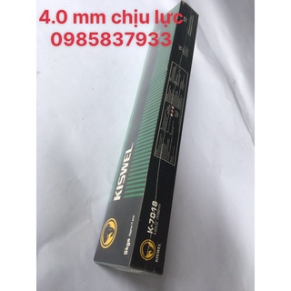 Que hàn 4.0 mm chịu lực K-7018 Kiswel tại Máy NTT bảo hành dài hạn dùng cho kết cấu với mối hàn đẹp chắc chắn