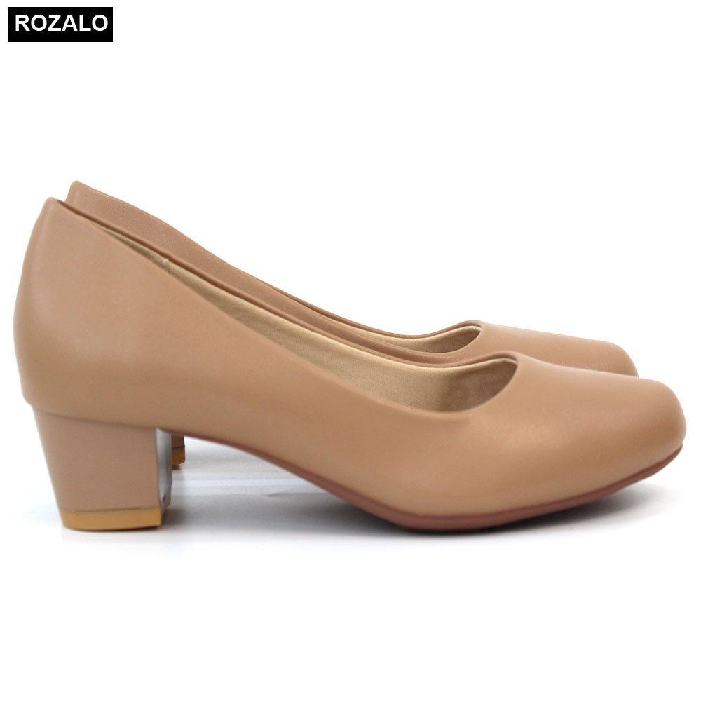 Giày nữ cao gót 3P da mờ Rozalo R5623