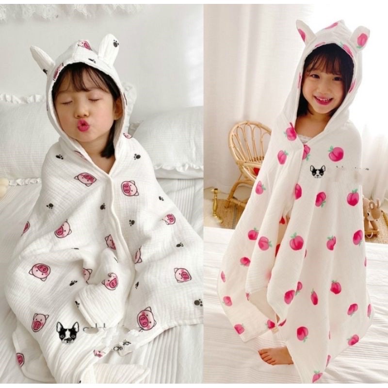 Minchun123:CHỌN MẪU Khăn tắm cho bé/ khăn tắm đi bơi đi biển chất xô bamboo 6 lớp