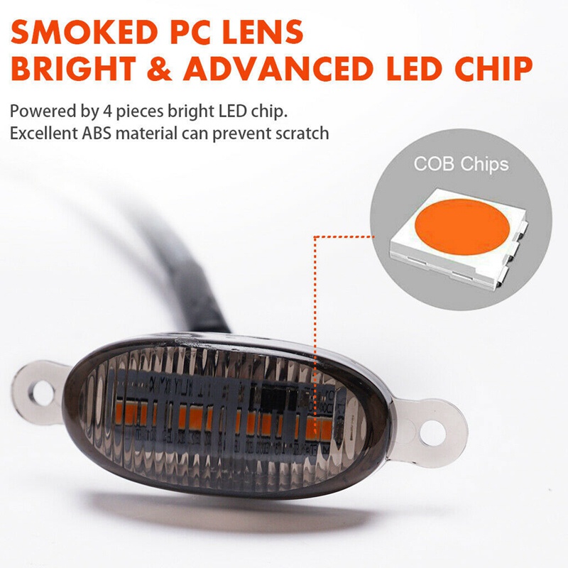 Set 4 Đèn LED Gắn Phía Trước Xe Hơi Ford F-150 F150 2009-2018