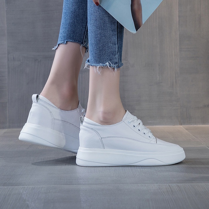 Giày Da Đế Dày Tăng Chiều Cao 2021 31 32 33 Thời Trang Mùa Xuân Cho Nữ | BigBuy360 - bigbuy360.vn