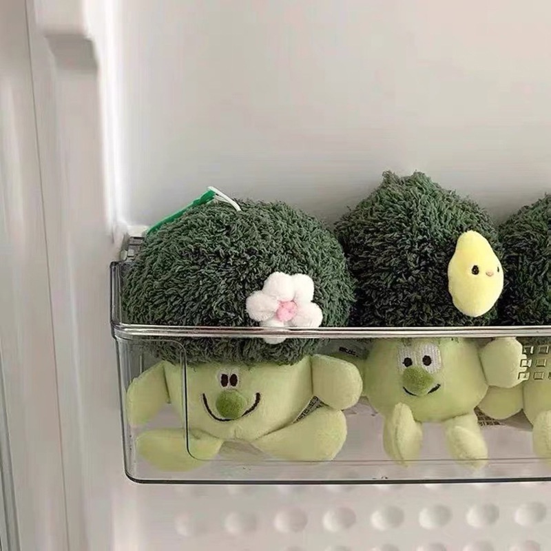 Móc Khóa Hình Búp Bê Broccoli Nhồi Bông Dễ Thương