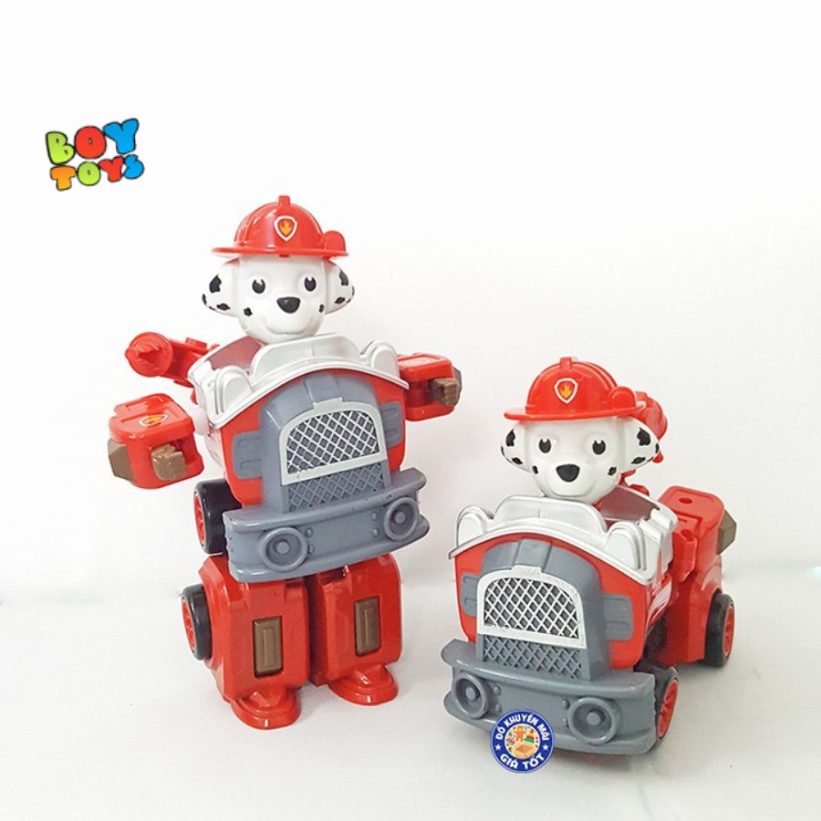 Đồ chơi chó cứu hộ Paw Patrol lắp ráp biến hình 2 trong 1 cho bé thảo sức vui chơi(mẫu lẻ túi)