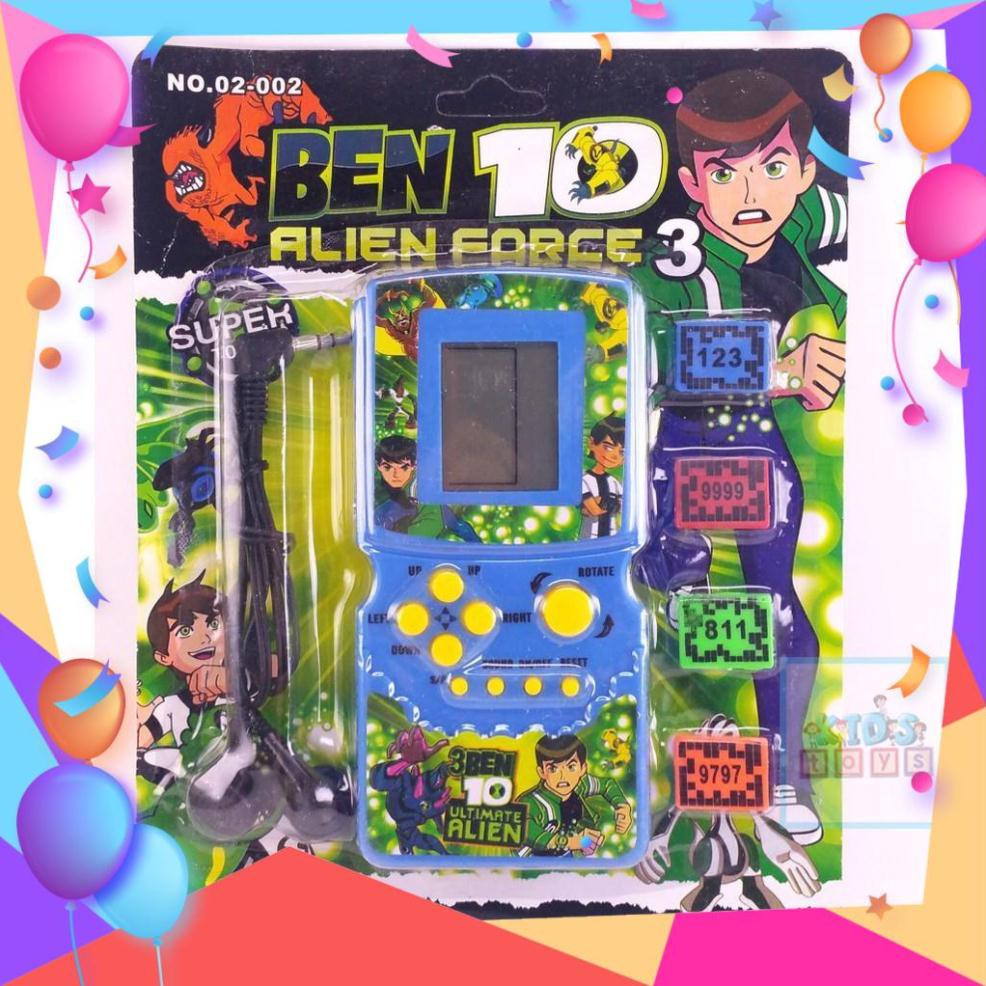 Freesship_ Máy chơi game cầm tay Brick Game tuổi thơ kèm tai nghe