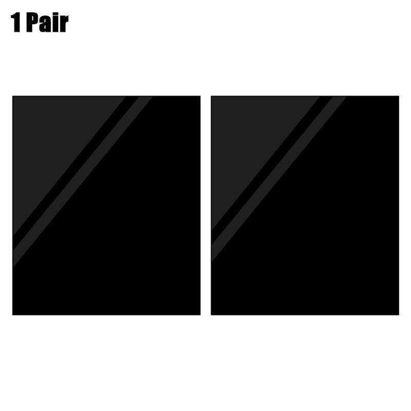 2 Miếng Dán Cửa Kính Bằng PVC Màu Đen Chống Nắng Chống Tia UV Chống Nước Chịu Nhiệt Cao