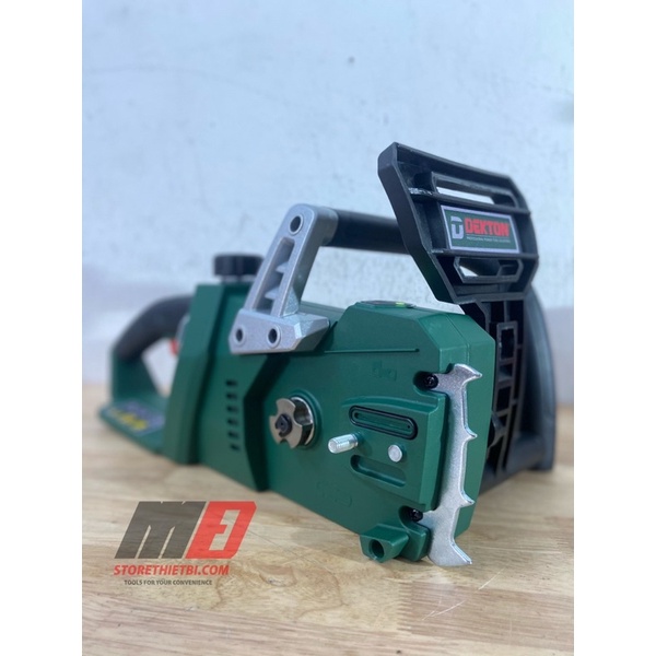 Máy Cưa Xích 355mm Dùng 2 Pin 21v D21 Dekton / D21X2-CX14 / Motor Không Chổi Than / Bơm Nhớt Tự Động