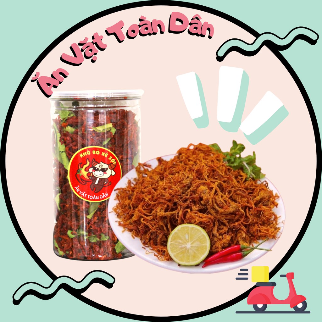 Khô bò xé sợi lá chanh 300g, Bò khô cay loại 1, đồ ăn vặt Hà Nội | BigBuy360 - bigbuy360.vn