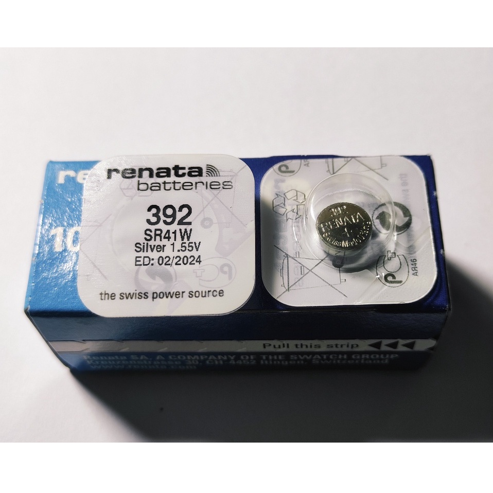 1 Viên Pin Đồng Hồ Renata Thụy Sĩ SR41W / 392 Loại Tốt