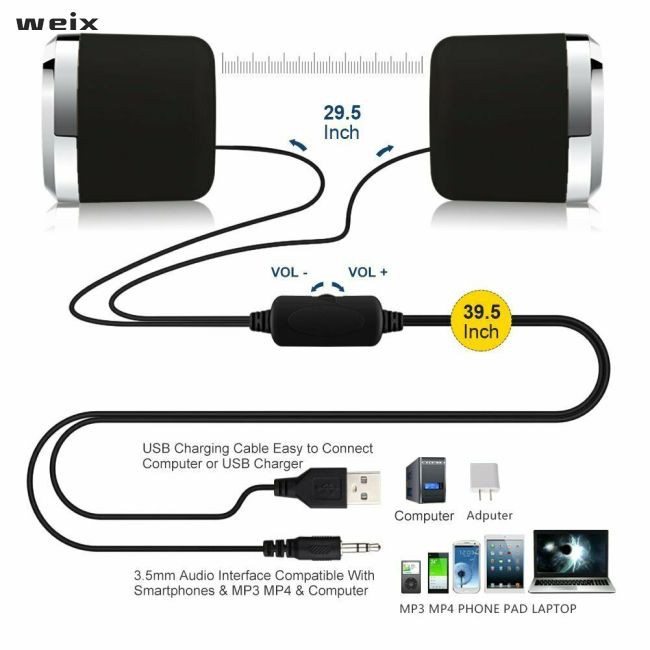 Loa Âm Thanh Mini Fpx Jack Cắm 3.5mm Cho Máy Tính | BigBuy360 - bigbuy360.vn