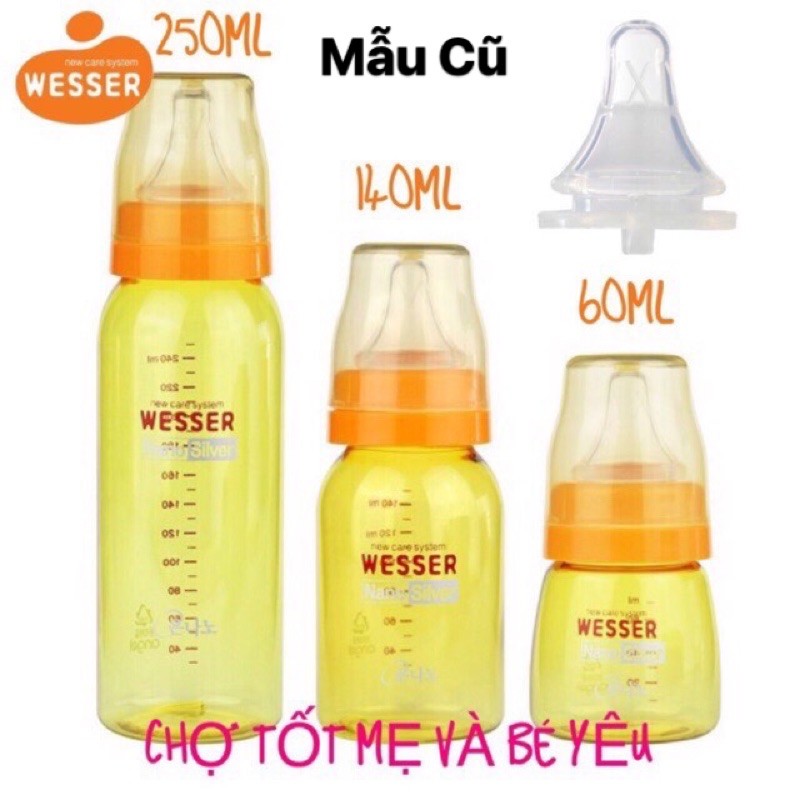Bình sữa WESSER từ Hàn Quốc(MẪU CŨ)