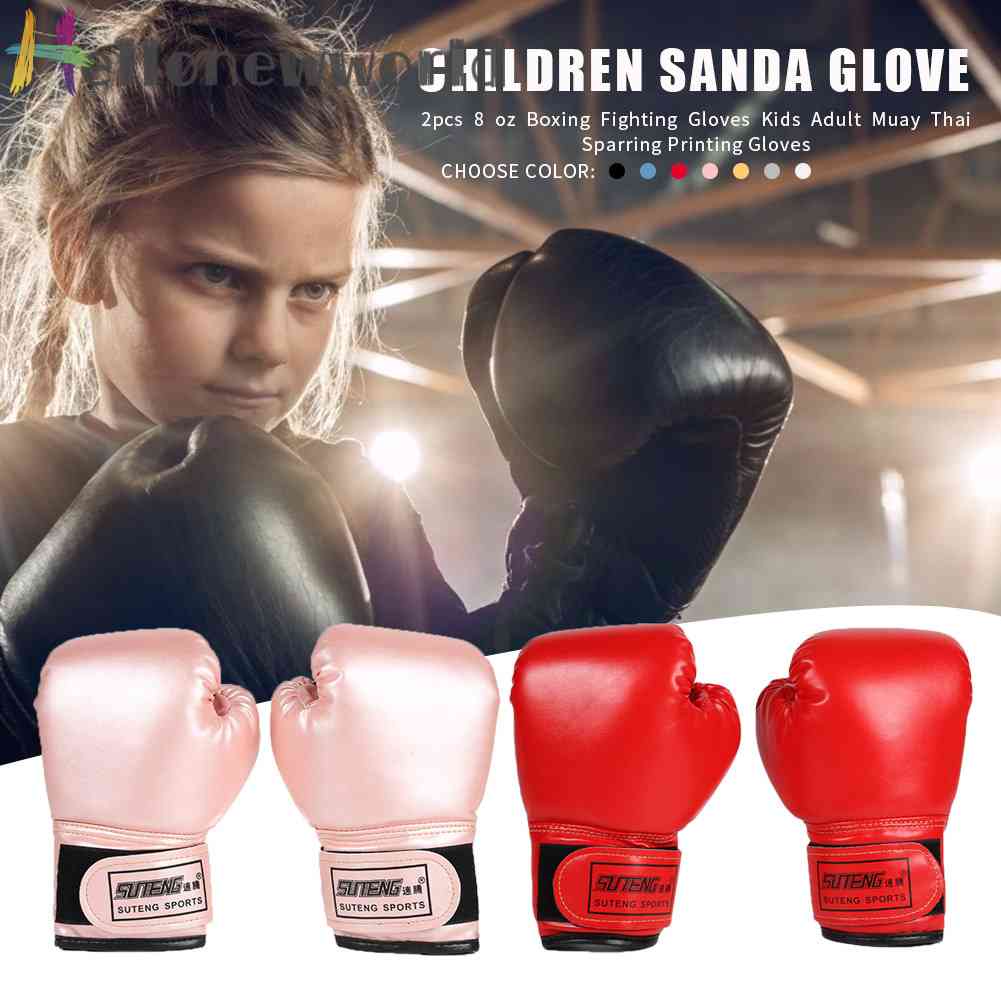 Set 2 Găng Tay Boxing Da Cho Bé