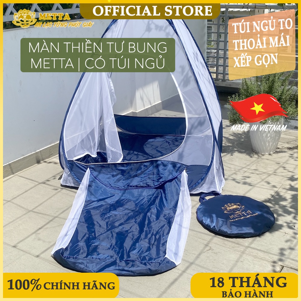 Mùng  -  Màn Thiền Tự Bung METTA -  Mùng ngồi thiền METTA - 1M2 Vuông -  BH 18 Tháng