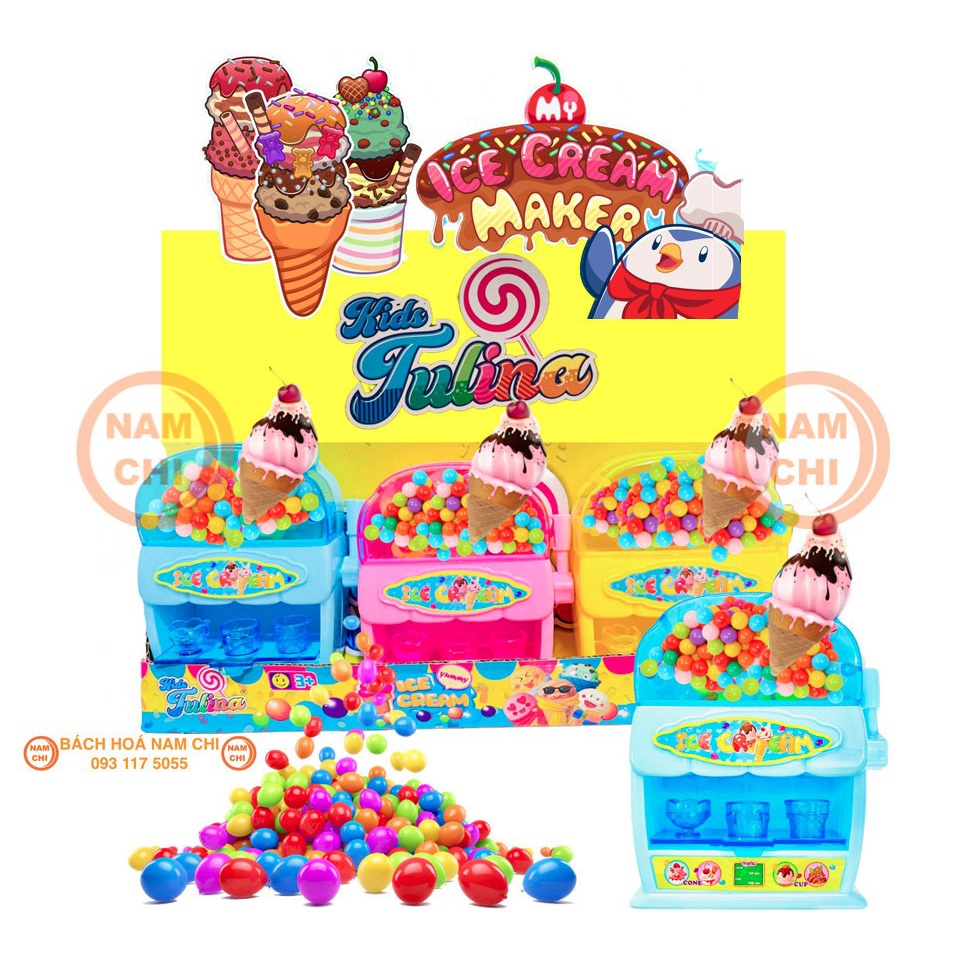 [MÁY LÀM KEM] Kẹo Đồ Chơi Máy Bán Kem ICE CREAM Kids Tulina Dành Cho Bé Thích Mê