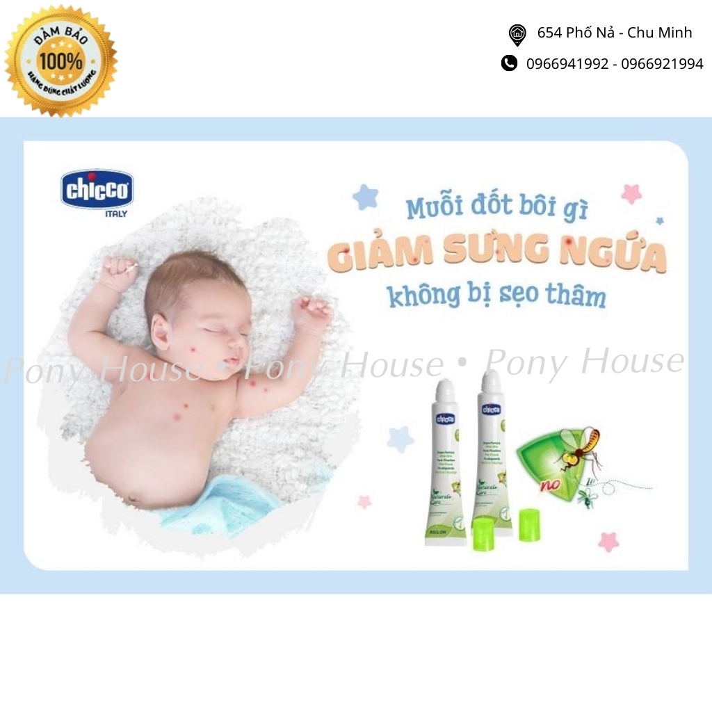 Lăn Bôi Muỗi Đốt Côn Trùng Cắn Chicco Ý An Toàn Cho Bé Từ Sơ Sinh (Chính Hãng)