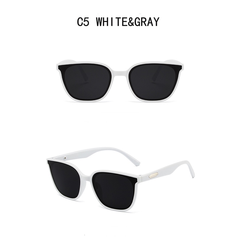 Kính Mát Gọng Vuông Đính Đinh Tán Chống Tia UV400 Thời Trang Cho Nữ